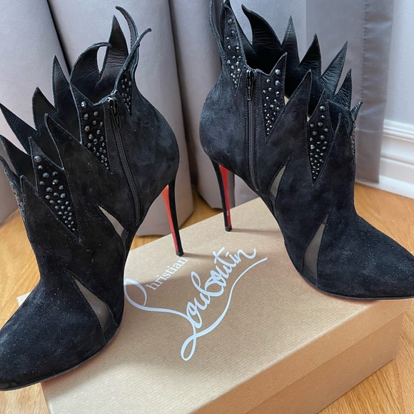 Authentic Christian Louboutin suede booties - Picture 8 of 10